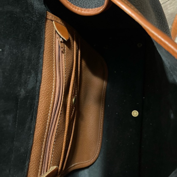 Dooney & Bourke all weather leather black preppy crossbody satchel Lagenlook Y2K - Picture 10 of 14